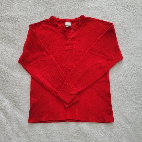 L.L.Bean vintage River Drivers Shirt two layer wool blend sweater - Picture 3 of 12